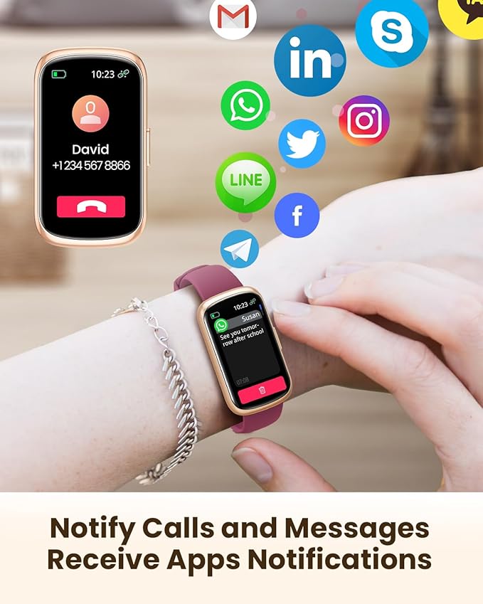 Fitness Tracker, 24/7 Heart Rate Monitor Watch, 1.47" Fitness Watches for Women with 24 Sport Modes, Androdi Smart Watches for Women/Men, IP68 Step Tracker, Pedometer, Gift