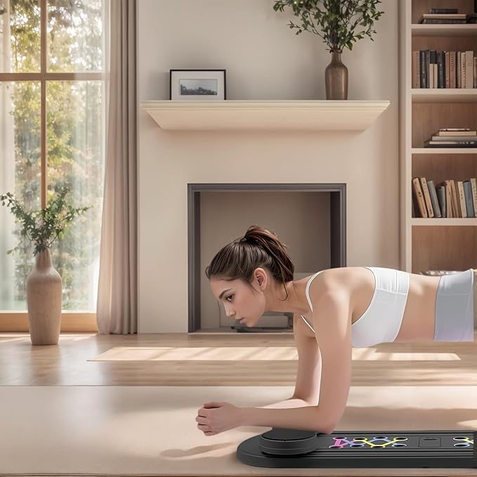 6 in 1 Pilates Board,Portable and Foldable Pilates Reformer Set,Multifunctional Pilates Board for Home Exercise,The for Fitness Women Lovers
