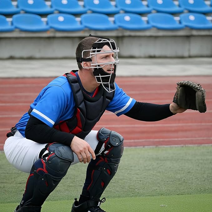 Baseball Catcher Mask Umpire Mask,Full-Face Protection Mask for Baseball,Lightweight Secure Fit Provides Maximum Protection and Comfort – Does Not Obstruct View