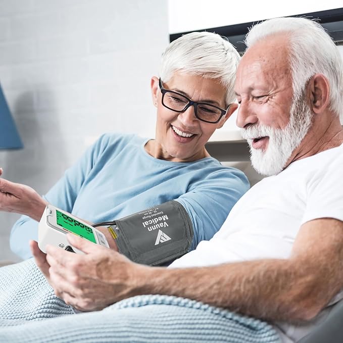 FSA/HSA Eligible, Vaunn Medical Automatic Upper Arm Blood Pressure Monitor, Large Arm Cuff 12.6" - 20.5"