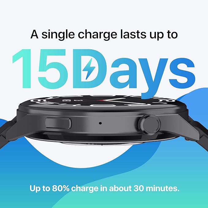 AI ChatGPT Translator Watch, Fitness Tracking, Heart Rate & Sleep Monitor, OLED Display, Titanium Alloy Waterproof, Multi-Sport Modes, Black