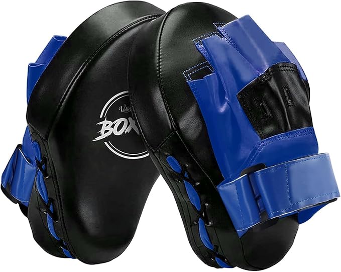 Valleycomfy Boxing Curved Focus Punching Mitts- Leatherette Training Hand Pads