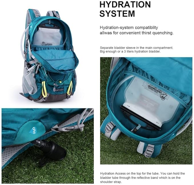 MOUNTAINTOP Hiking Backpack,Lightweight Travel Backpack for Men Women Outdoor Backpacking, Camping