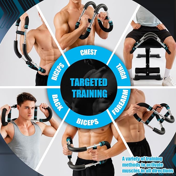 Twister Arm Trainer 20-60lb for Arm and Chest Muscle Trainer, Portablearm Chest Workout Equipment for Home Gym, Detachable Office Chest Trainer for Men and Women.