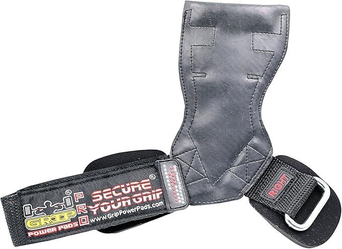 Lifting Grips PRO Weight Gloves Heavy Duty Barbell Gymnastics Straps Alternative to Power Hooks Deadlifts Adjustable Neoprene Padded Wrist Wrap