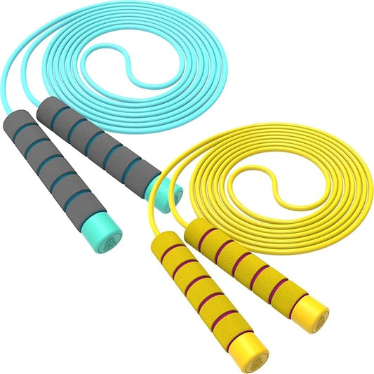 Jump Rope For Kids,Jump Rope Kids,Adjustable Soft Skipping Rope,Toddler Jump Rope With Skin-Friendly Foam Handles For Kids, Boys,Girls,Women, Men,Exercise Activity,Outdoor Fitness