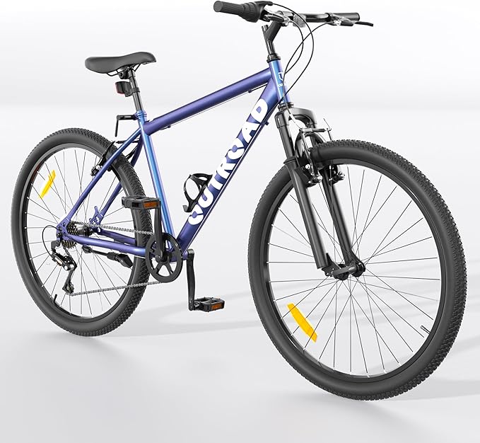 26 inch Mountain Bike with Lightweight Cycling Bicycles, Dual Disc/V Brake,Metal Frame Bicycle for Men and Women, Adult