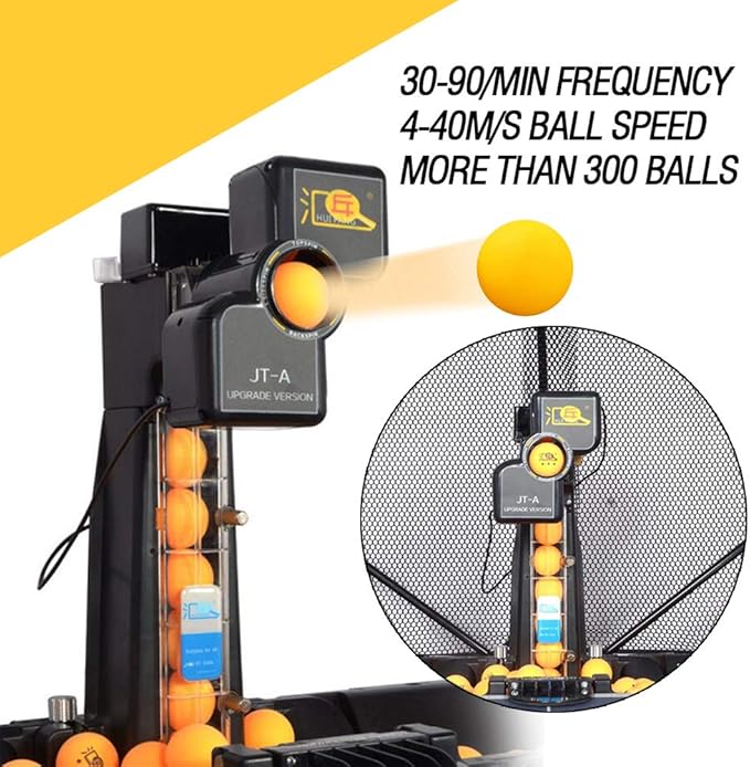 ZXMT Ping Pong Robot Machine Automatic JT-A Table Tennis Robot Machine with Catch Net for Training