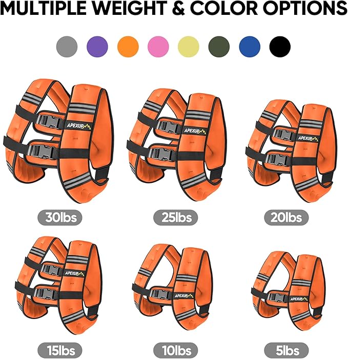 APEXUP Weighted Vest Men Women, Weight Vest for Women Workout Equipment for Strength Training Running