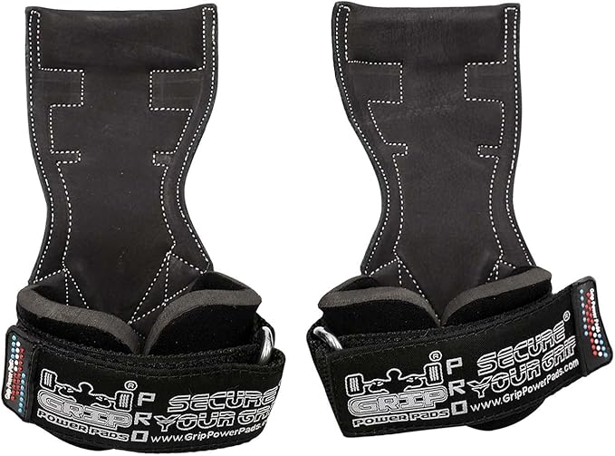 Lifting Grips PRO Weight Gloves Heavy Duty Barbell Gymnastics Straps Alternative to Power Hooks Deadlifts Adjustable Neoprene Padded Wrist Wrap