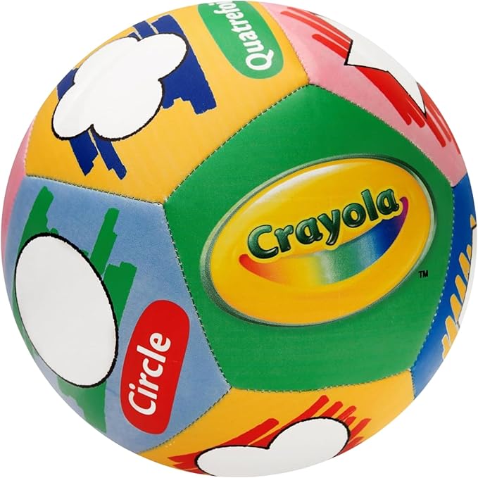 Crayola Score N’ Explore Officially Licensed 5” Color Ball, Interactive Coloring Soccer Ball for Kids, Fun Learning Toy Activity Ball