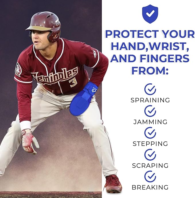 Gracfulcub Baseball Sliding Mitt, Baseball Glove Softball Guard, Ergonomic Design Protecting Fingers for Basic Base Running