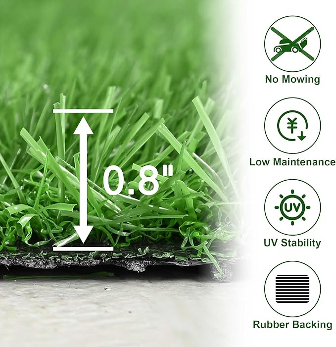 Yescom Sports Sled Strips Turf Gym Turf Flooring for Weight Sled Push Gym Equipment Outdoor Indoor Use 50'x3'(150 Sq.Ft) 0.8" H