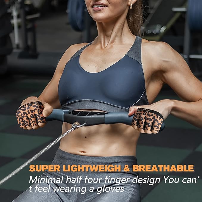 Minimal Workout Gloves,Short Micro Weight Lifting Gloves Grip Pads with Full Palm Protection & Extra Grip for Men Women Weightlifting,Gym,Cross Training,Powerlifting,WODs.