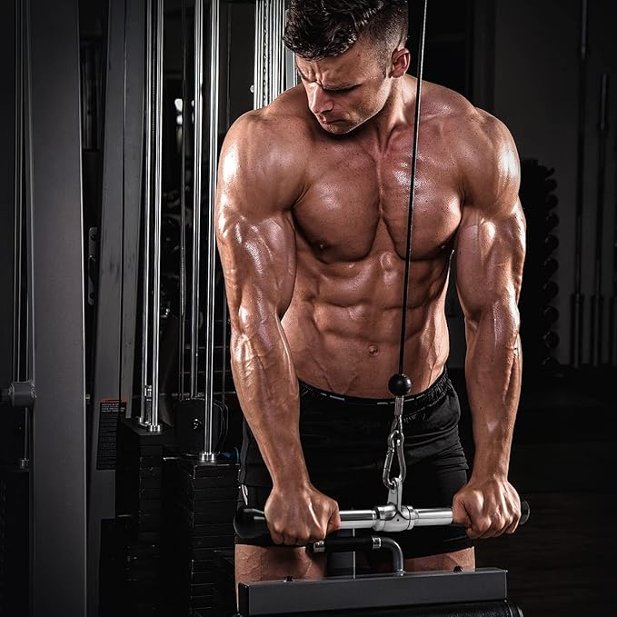 Cable Machine Attachment, LAT Pulldown Attachments, Home Gym Accessories, Triceps Pull Down Attachment
