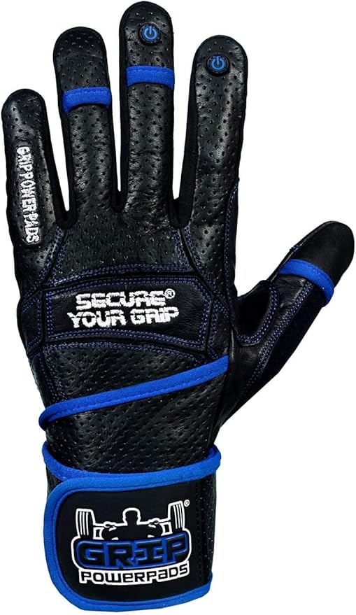 Elite Leather Gym Gloves with Built in 2" Wide Wrist Wraps Grip & Design for Weightlifting Power Lifting Bodybuilding & Strength Training Workout Exercises, Size : XX-Large