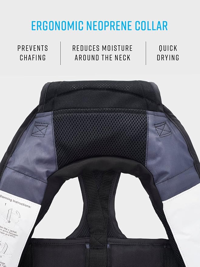 BLUESTORM Atmos 40 Automatic/Manual Inflatable PFD Life Jacket for Adults | US Coast Guard (USCG) Approved Life Vest