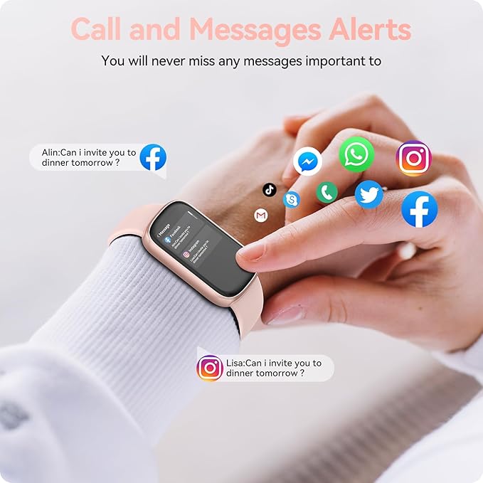 Fitness Tracker Watch with 24/7 Heart Rate Blood Oxygen Sleep Monitor, IP68 Waterproof Smart Watch, Step Calorie Counter Pedometer Health Activity Trackers and SmartWatches for Men Women