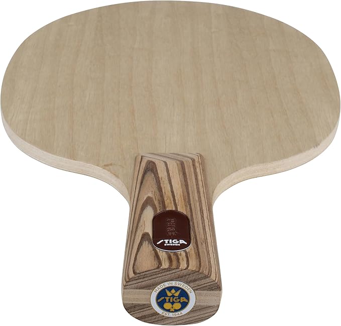 Stiga Pure Table Tennis Blade, Round Wood Blade for Experienced Advanced Offensive Players, Competition Approved