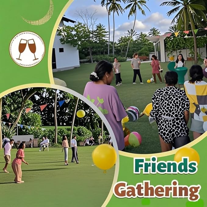 Granny Pants Yard Game, 8/16 Elastic Balls+Pump, Backyard Parties and Field Day，Tailgate & Backyard Lawn Games for BBQ, Camping, Team Building Events