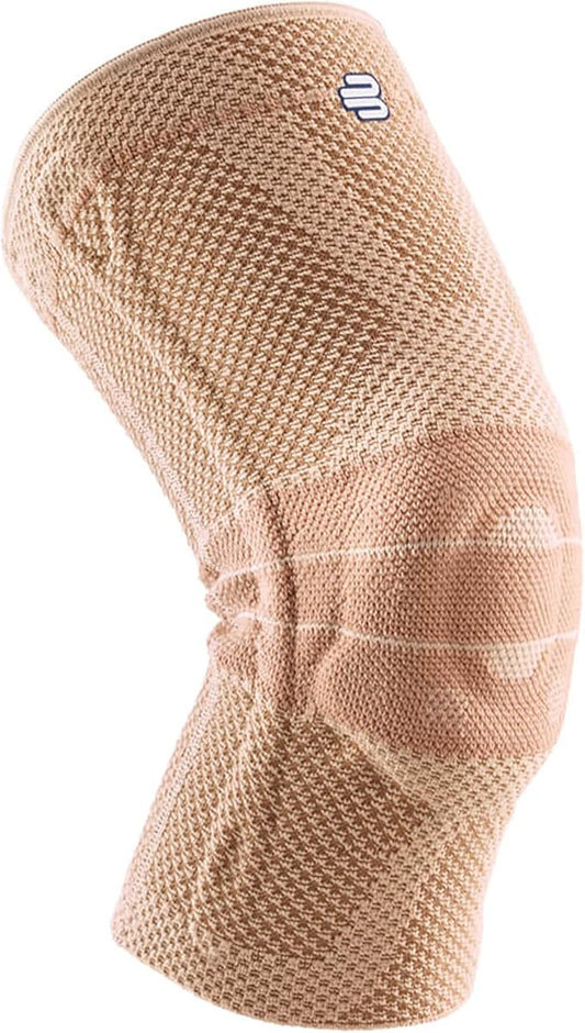 Bauerfeind GenuTrain Knee Support Brace (New Version) - Targeted Support for Pain Relief & Stabilization for Weak, Swollen & Injured Knees & Arthritis - Size 6C, Comfort - Color Nature