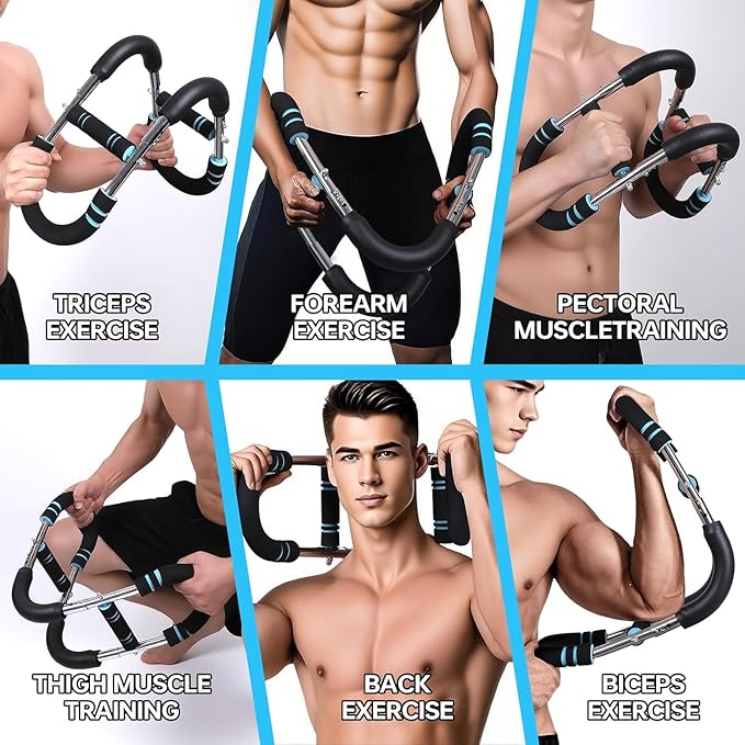 Twister Arm Trainer,Adjustable Chest Workout Equipment,Arm Trainer,Forearm Strengthener Tainer,Portable Power Arm Exercise Equipment for Home Fitness Equipment