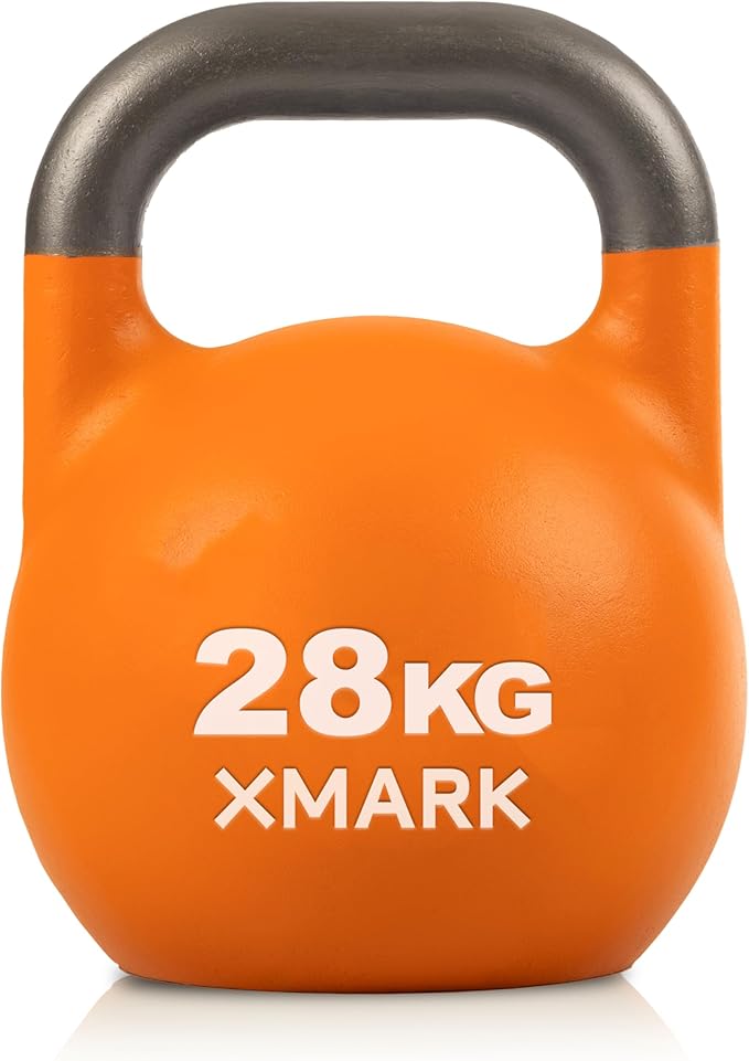 XMARK Kettlebells, Competition Kettle Bells for Strength Training, Squats, Deadlifts,Kettle Bell Swings, Exercise Equipment for Home and Gym - Available in Sizes From 8kg to 32kg