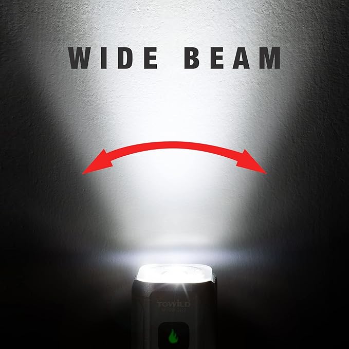 TOWILD BR1000 Bike Lights for Night Riding,1000 Lumen Lightweight Bike Front Light,Long Battery Life,Compatible with Garmin/GoPro Mount,3500mAh Rechargeable&Replaceable Battery,for Commuter Cyclists