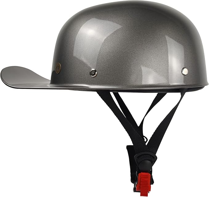 Baseball Motorcycle Helmet - Half Helmet Motorcycle Men Women for Bike Cruiser Chopper Moped Scooter with Gloves and Masks, Dot Approve