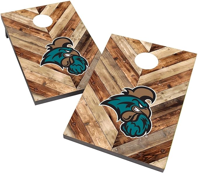 College Team Cornhole Boards, 2x4 Bag Toss Game Set, Officially Licensed Cornhole Game, Perfect for Tailgates