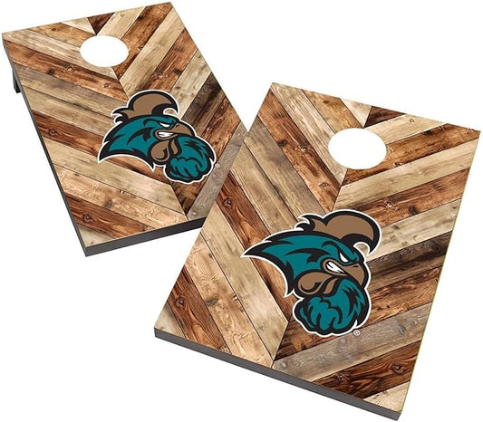 College Team Cornhole Boards, 2x4 Bag Toss Game Set, Officially Licensed Cornhole Game, Perfect for Tailgates