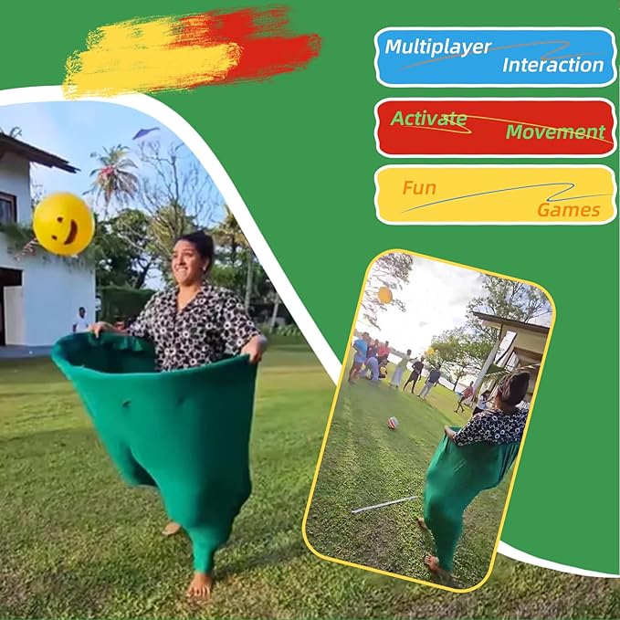 Granny Pants Yard Game, Granny Pants Outdoor Game with Bouncy Balls, Granny Pants Giant Recreational Tossing Games, Perfect for Backyard Party Family Reunion Games