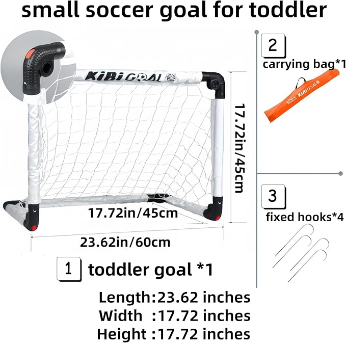 Soccer Goal, Small Foldable Goal for Kids, Kids Goals for The Backyard/Indoor/Outdoor, Mini Soccer Goals for Toddler Gift