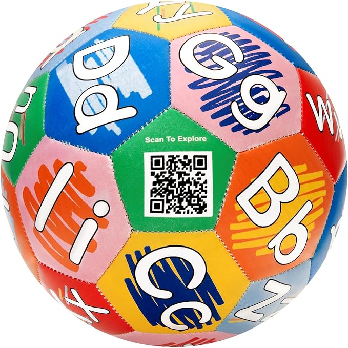 Crayola Score N’ Explore Officially Licensed 5” Color Ball, Interactive Coloring Soccer Ball for Kids, Fun Learning Toy Activity Ball