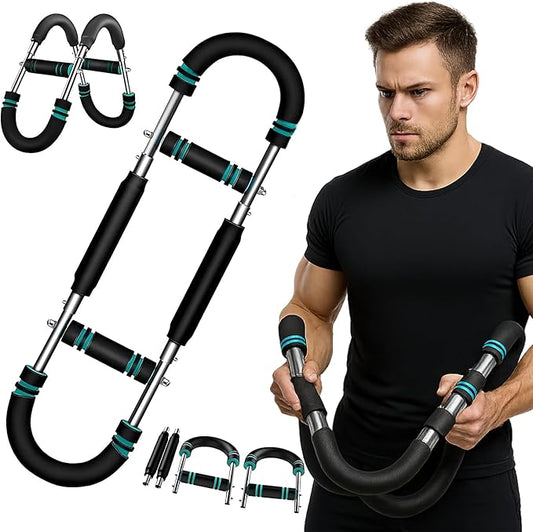 Twister Arm Trainer, 40-100lb Adjustable Chest Workout Equipment, Arm Trainer for Men, Chest Trainer for Men, Shoulder Muscle Training, Portable Spring Resistance Home Fitness Equipment