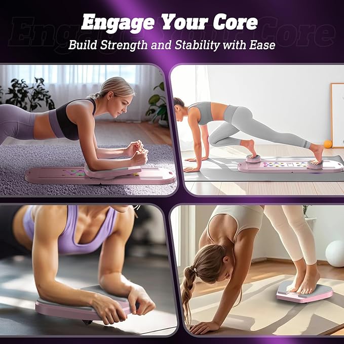 Pilates Board Pilates Reformer Set, Multifunctional Pilates Board for Home Workout, 15-in-1 Flo Pilates Portable Reformer 2025 for Full-Body Exercise