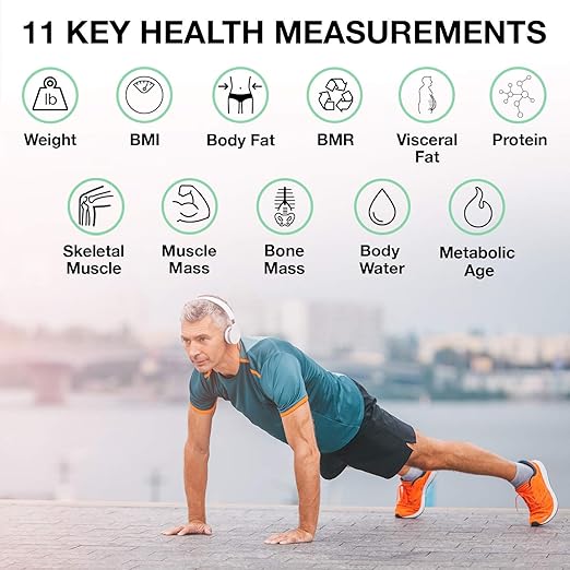 Korescale Gen2 Digital Smart Scale with BMI, Body Fat, Muscle Mass, Weight | Highly Accurate Bathroom Scales, Bluetooth Composition Analyzer | Compatible with KoreHealth, Apple Health App (White)