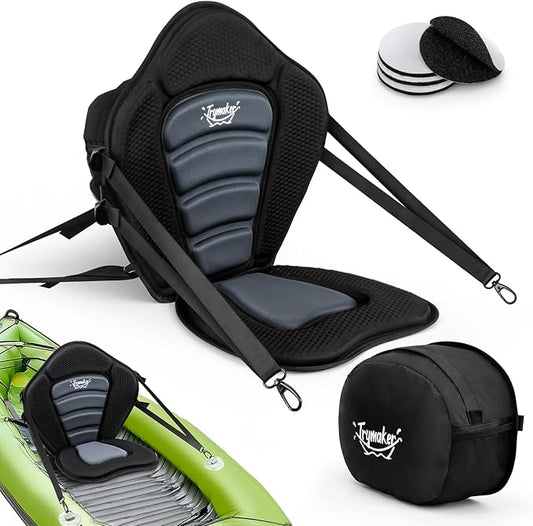 Kayak Seats with Back Support for Sit on Top, Universal Paddle Board Seat for Inflatable Paddleboard, Sup, Canoe