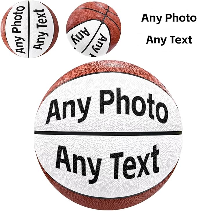 Personalized Basketball Leather Basketball Custom Basketball with Your Personalized Pictures Text Sports Equipment