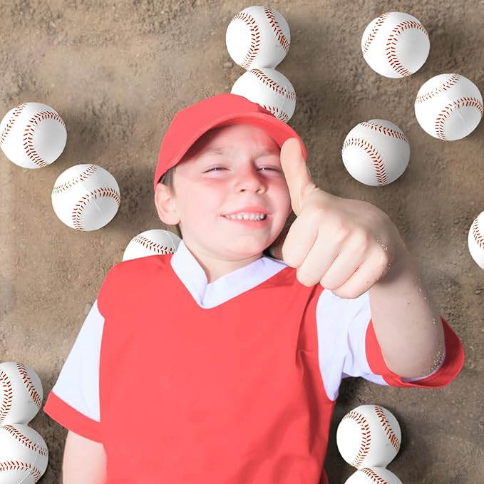 Outus 24 Pcs Foam Training Baseball Sports Soft Foam Baseball Teenager Practice