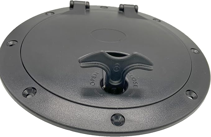 Round/Square Hatch Cover Deck Panel, ABS Sealed Hatch Cover kit with red Waterproof Bag, Suitable for Kayaking