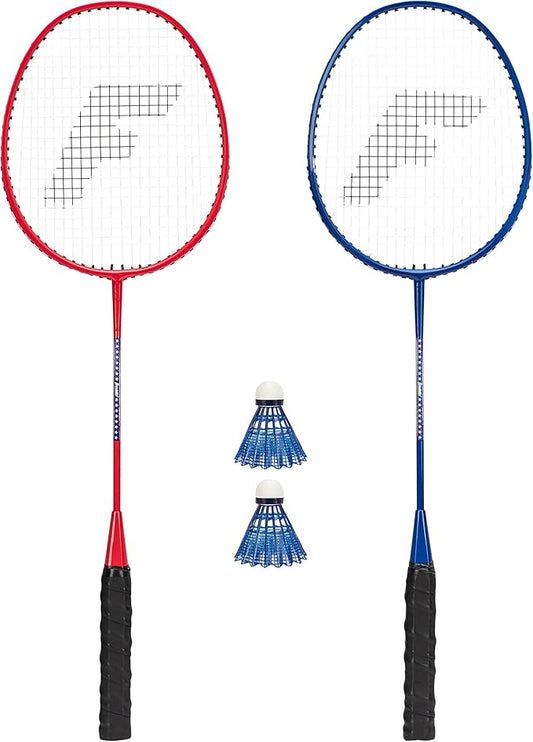 Franklin Sports Badminton Racket + Birdie Set - Replacement Badminton Equipment for Kids + Adults - 2 Player - 4 Player Badminton Racket Sets
