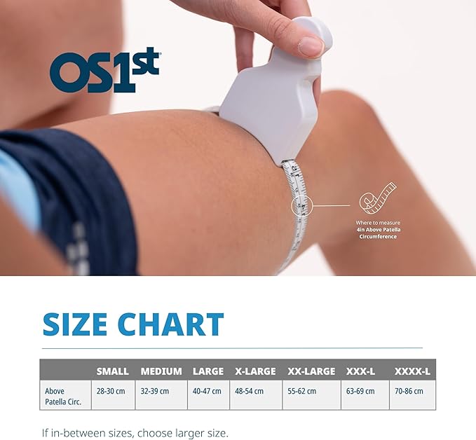 OS1st KS7 Performance Knee Brace with Compression Zone Technology–Stabilizing Knee Sleeve for Pain Relief, Patella Support, Running, Arthritis, Men & Women