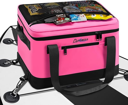 Paddle Board Cooler Waterproof, Super Capacity SUP Paddleboard Deck Cooler with Shoulder Strap & 6 Elastic Rope Clips, Paddle Board Accessories Bag for Stand Up Paddleboard and Kayak