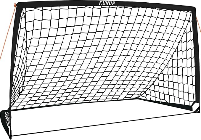 5×3 6x4 9x5 FT Portable Kids Soccer Goal for Backyard, Foldable Soccer Practice Net with Carrying Bag for Toddler Youth Adult Pop Up Soccer Training Equipment Indoor and Outdoor Sports Game