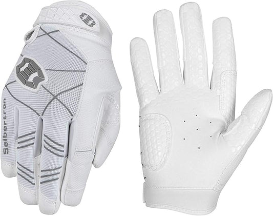 Seibertron B-A-R PRO 2.0 Signature Baseball + Softball + Teeball Batting Gloves Super Grip Finger Multiple 11 Sizes + 5 Colors Available Fit Adult Youth Kids Boys Girls Mens Women