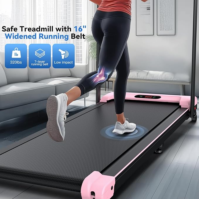 ANCHEER 4 in 1 Under Desk Treadmill with Incline - 2s Folding/Max 300 lb Capacity Walking Pad - Compact Electric Treadmill for Home, Gym, or Office with LED Touch Screen and Remote Control