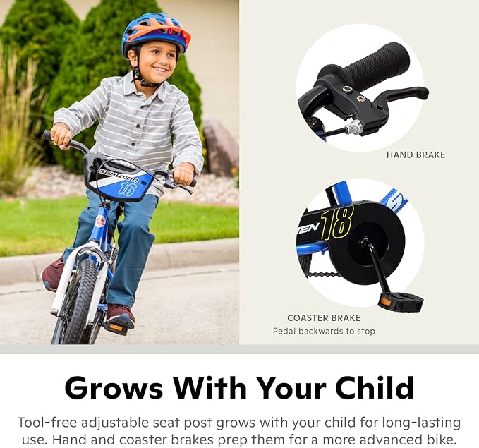 Schwinn Elm and Koen Bike or Balance Bike, 12-20 Inch Bike for Kids Ages 2-13, Black, Blue, Red, Teal, Pink or Purple, SmartStart Ergonomic Design, Adjustable Seat Grows with Child, Training Bicycle