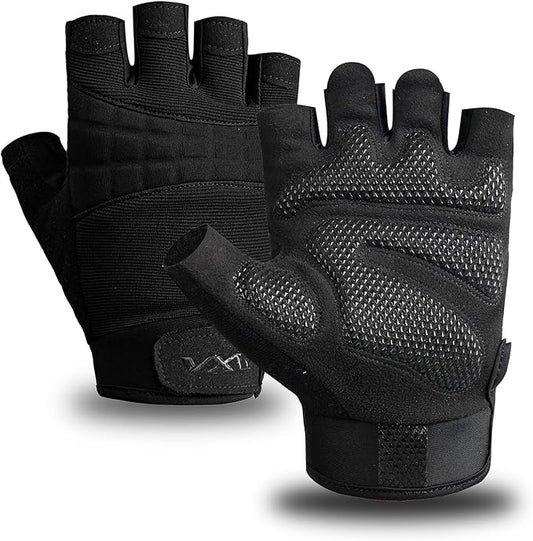 VWX Workout Gloves for Men and Women, Anti-Slip Gel Palm for Gym, Weight Lifting, Cycling, Weightlifting, Exercise, Climbing with Breathable and Sweat-Wicking Fabric