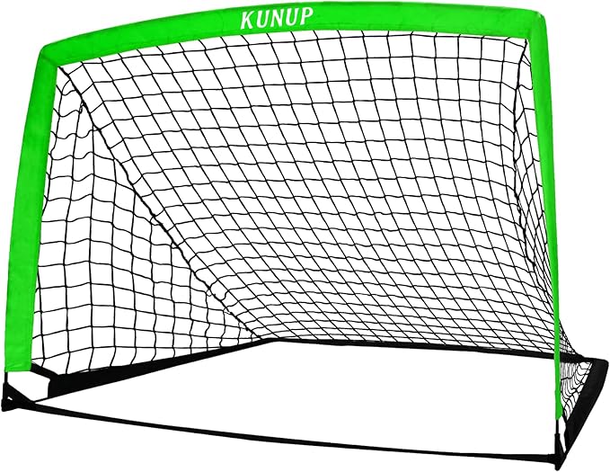 5×3 6x4 9x5 FT Portable Kids Soccer Goal for Backyard, Foldable Soccer Practice Net with Carrying Bag for Toddler Youth Adult Pop Up Soccer Training Equipment Indoor and Outdoor Sports Game